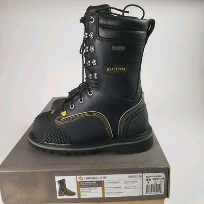 Lacrosse Longwall II 10'' 200G MET/NMT CSA Men's Mining Boots size 7 M