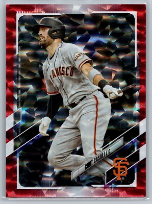 2021 Topps Update Red Cracked Ice SP /199 Curt Casali #US202