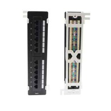 CAT6 110 Type Patch Panel 12 Port Vertical w/Bracket