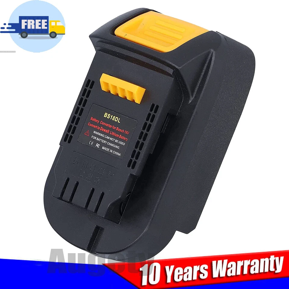 Adapter For Bosch 18V Li-Ion battery Convert To For Dewalt 18v Power Tools