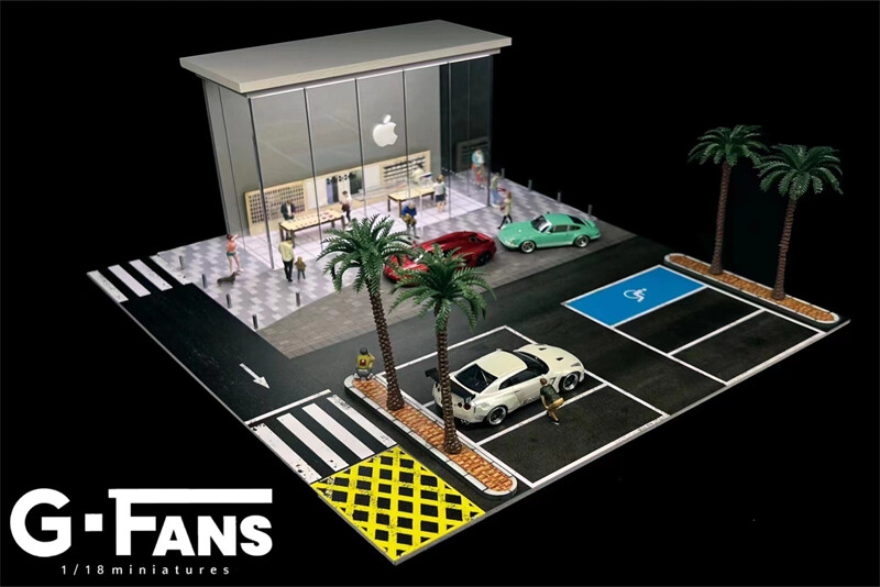 G-FANS 1/64 ファストフード店 ジオラマ パーキング&ドライブ G-FANS 1/64 ファストフード店 ジオラマ パーキング&ドライブ