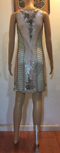 BLUGIRL BLUMARINE Vintage Runway Sequin Bead Embellished Dress IT38 - Bild 5 von 10