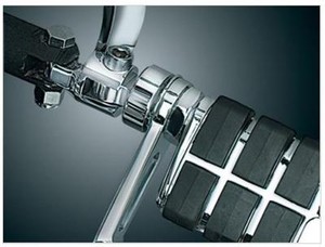 Kuryakyn 8041 Footpeg /& Stirrup Extenders Chrome Harley Models /'10-/'19 2-1//4/"