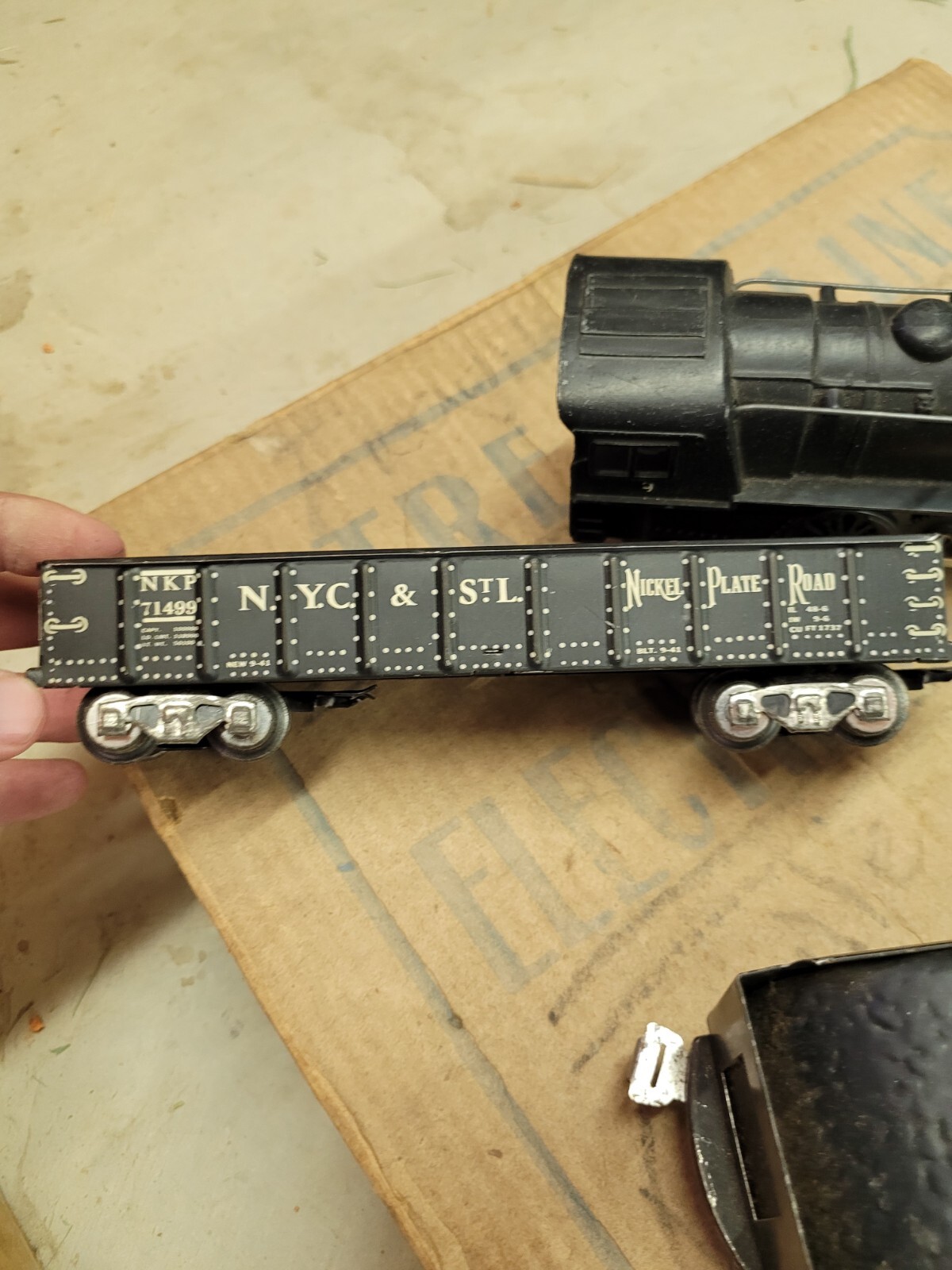 MARX 25224 TRAIN SET 999 ENGINE STREAMLINE ELECTRIC LOCOMOTIVE FREIGHT ...