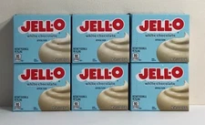 6 Boxes - Jello White Chocolate -  Instant Pudding Mix 3.3 oz FREE SHIPPING!