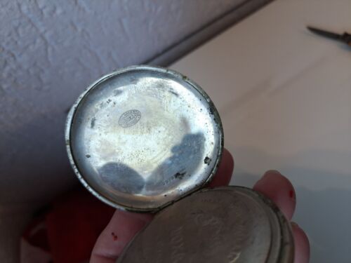 erotische Uhr / bewegliches Zifferblatt , alte , große Taschenuhr Doxa , Geschah - Bild 5 von 9