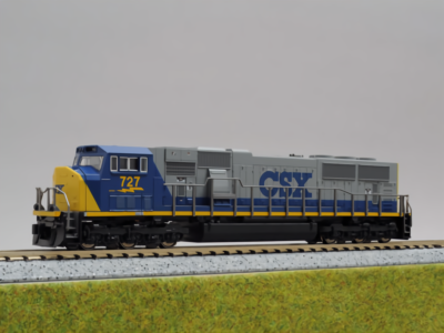 N Scale Kato 176-6307A EMD SD70MAC CSX #727 Bright Future Diesel