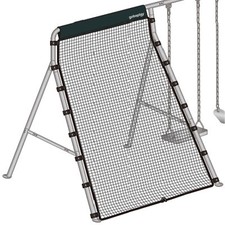 gobaplay Outdoor Multi Sport Bounce Back Net for Swing Set, Black Used 