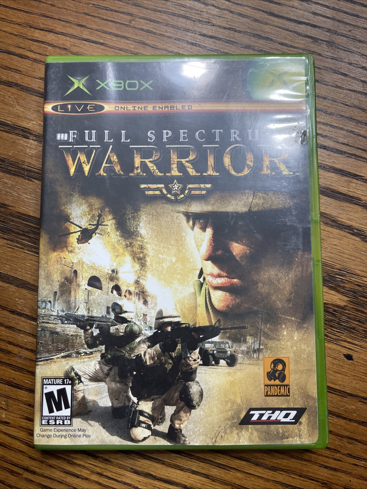 Full Spectrum Warrior Original XBOX COMPLETE Disc + Case + Manual