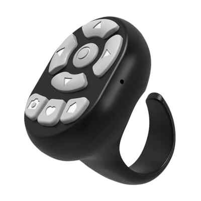 Tiktok Bluetooth Remote Control Scrolling Ring TIKTok Page Turner Black White PK