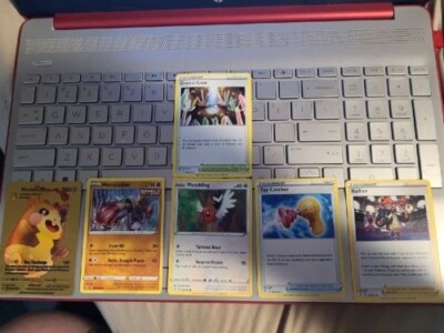 Morpeko VMax Gold Foil Fan Art 300 HP with Card Protector and