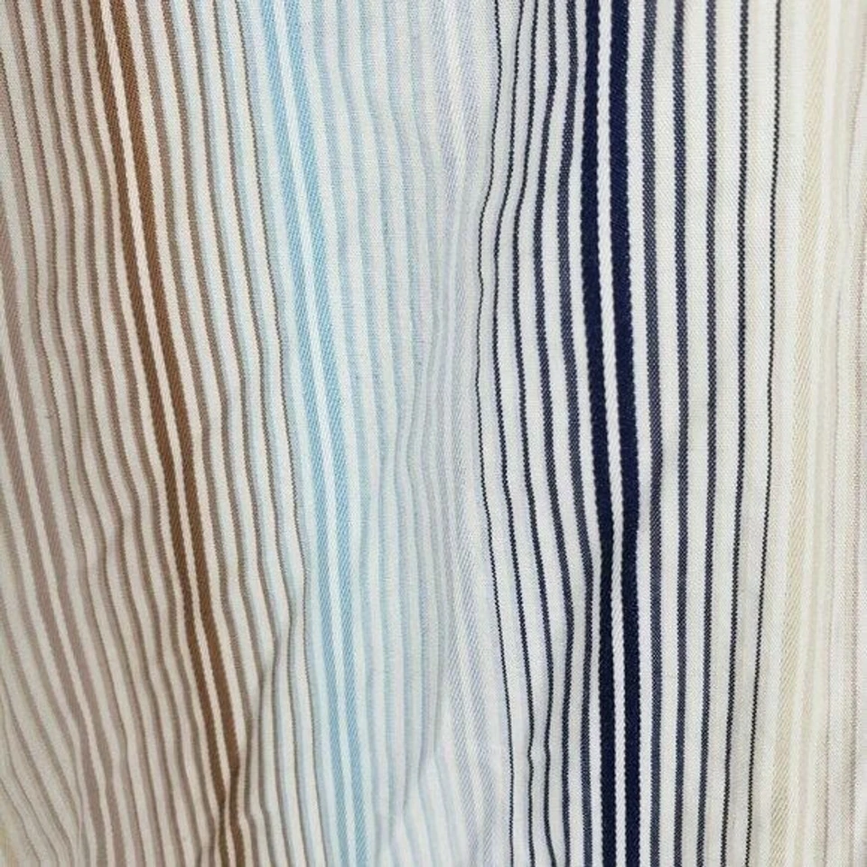 Camisa de vestir BachRach para hombre talla M multicolor a rayas manga larga con botones Foto 3 de 4