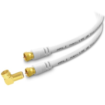 7m Satkabel Winkel Sat Anschlusskabel 135dB HD Winkeladapter Antennen Kabel 4K