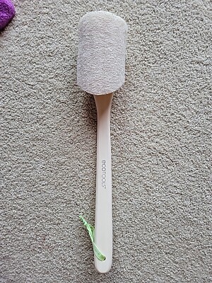 NEW Ecotools Loofah Bath/Shower Brush W Wooden Handle