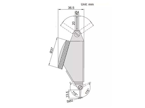 Insize 2386-16A Range 1,6 mm Large Range Quadrante Indicatore di Prova + Spedizione Gratuita - Foto 2 di 2