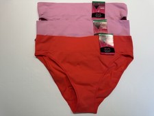 NWT Maidenform Pure Comfort High Leg Bikini Panties DM2317 L 7 3 PAIRS