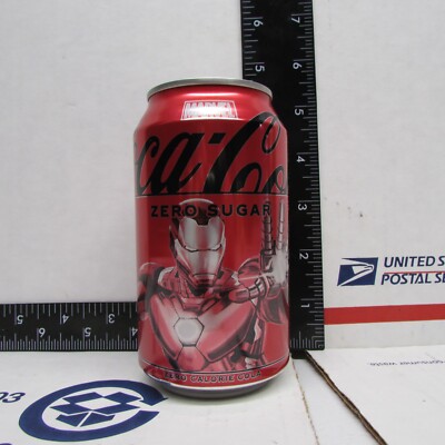 EMPTY Coke ZERO  2024 IRON MAN 12 OUNCE ALUMINUM SODA POP CAN USA
