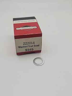 #ad OEM Briggs Stratton Float Bowl Washer 690618 222014 BS2 $3.99