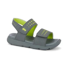 New See Kai Run "Billie"  Grey/lime open toe machine washable sandals, 6,NWT