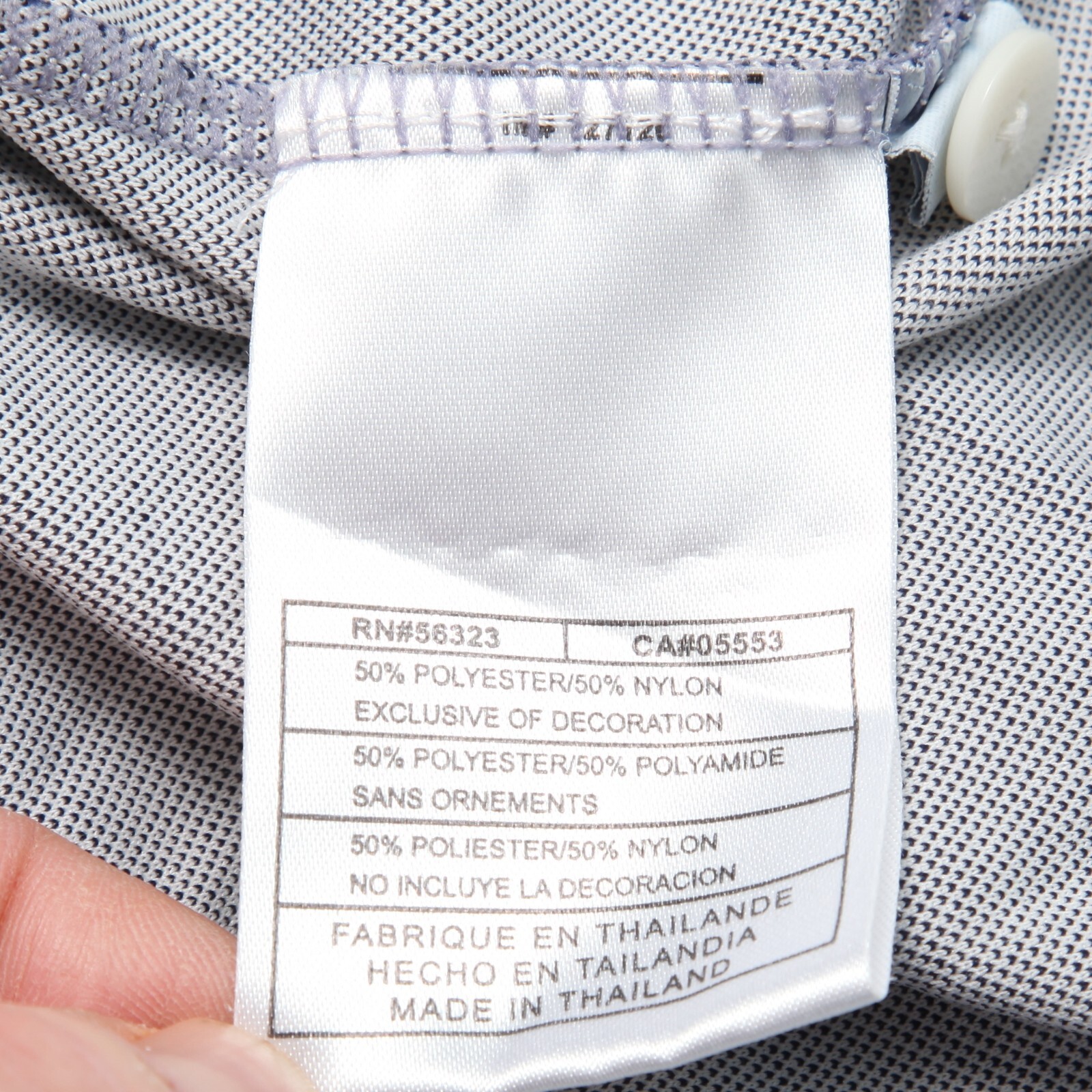 Nike Polo Shirt Mens Large Gray Blue Polk Dots Dri Fit UV No Logo Golf