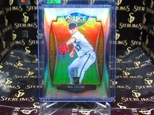 2021 PANINI SELECT Wil Crowe RC SILVER PRIZM PITTRBURGH PIRATES #184 SUPER HOT!