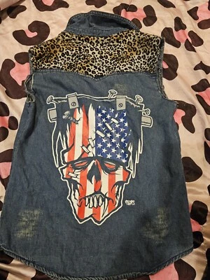 Lightweight Denim Rocker Vest - Image 1 of 3
