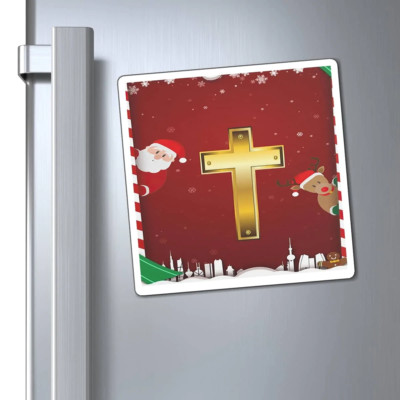 Magnets ''A Cross Christmas'' in 3 Sizes