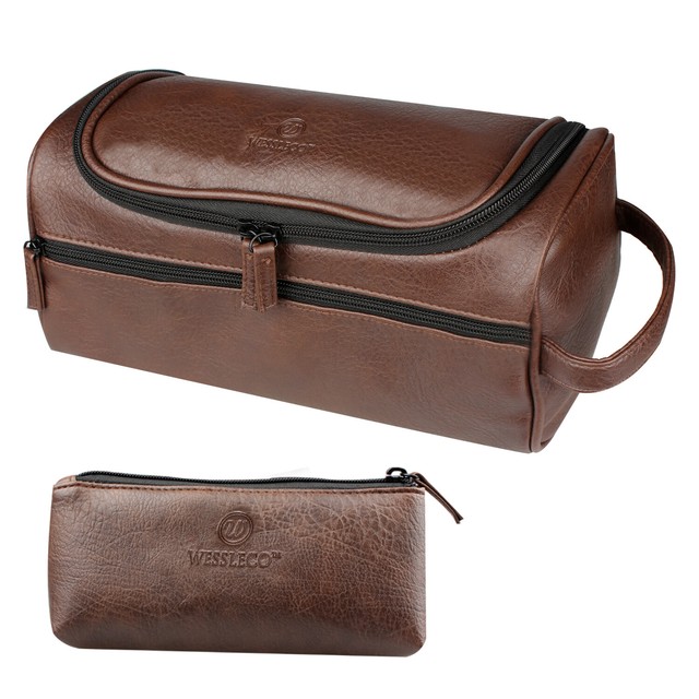 large leather dopp kit