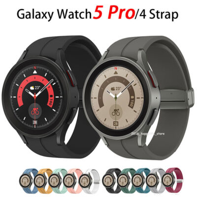 For Samsung Galaxy Watch FE 7 6 5 40/44mm 5 Pro 45mm Classic Silicone Band Strap