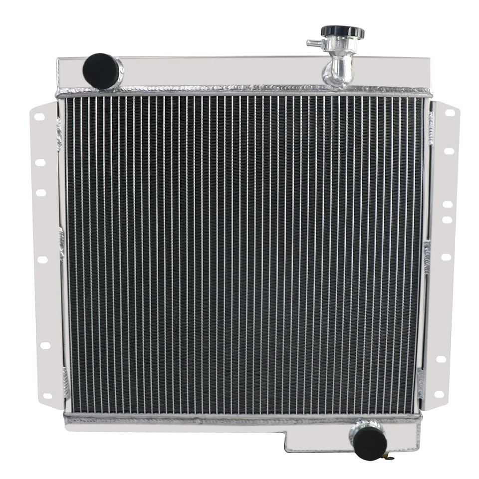 4 Row Aluminum Radiator Fit 1960-1984,62 Toyota Land Cruiser FJ40 FJ45 4.6L&3.9L Foto 2 de 4
