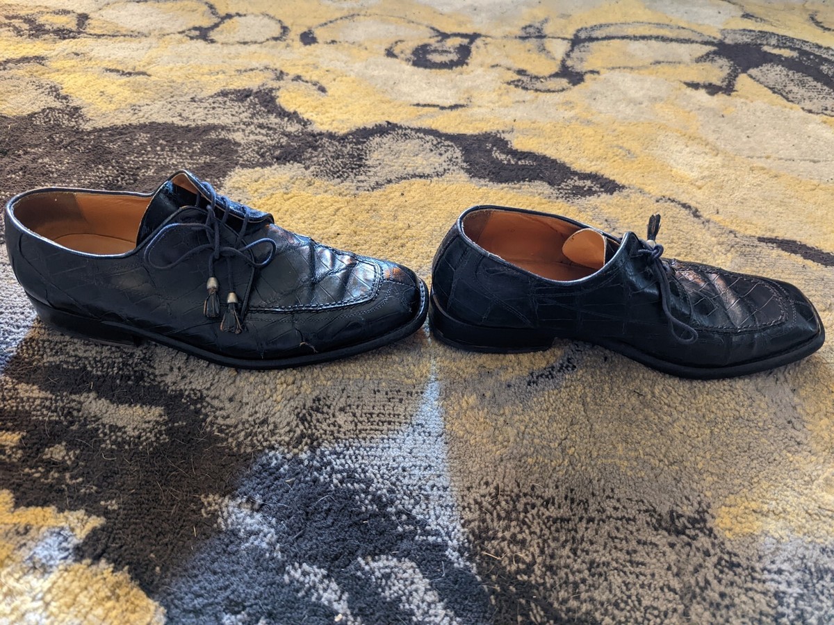 Bottino Italian Alligator Leather Lug Sole Shoes – Made in Italy Men’s ~10 Men main image 4