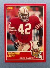1989 Score Football Ronnie Lott #215 San Francisco 49ers