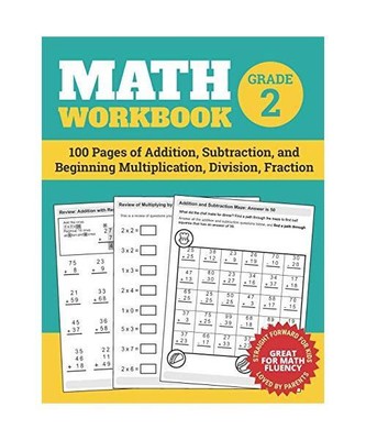 Math Workbook Grade 2: 100 Pages of Addition, Subtraction, and Beginning Multipl