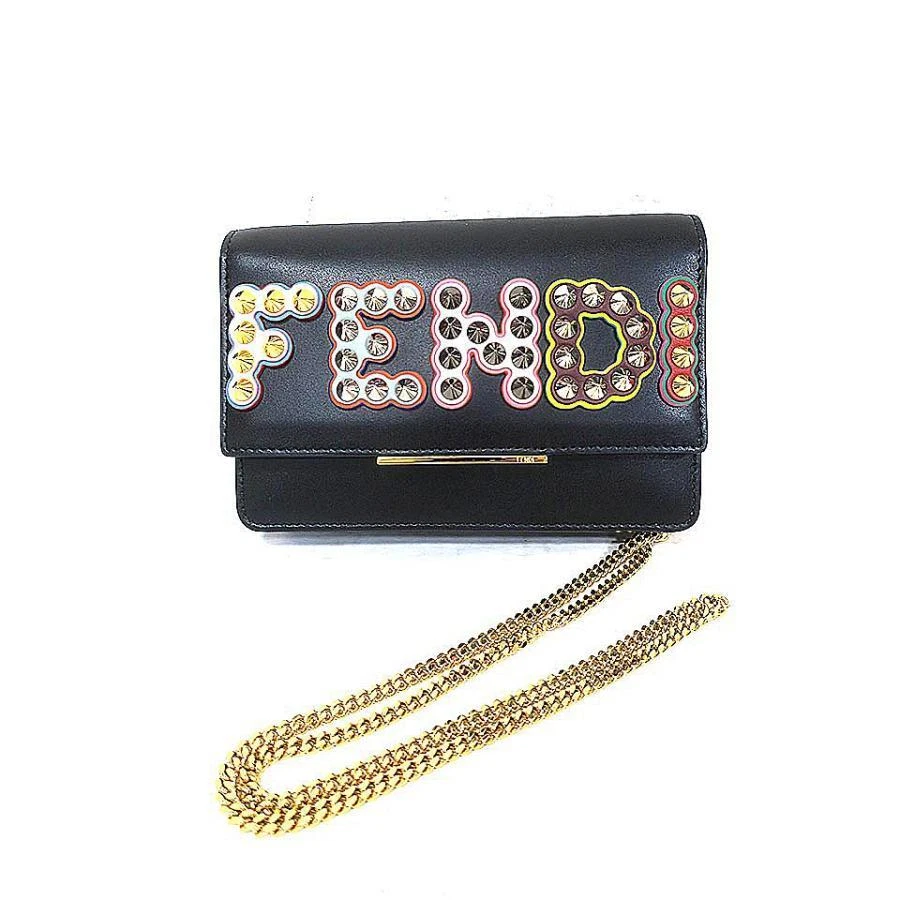 Fendi studded wallet on chain Clearance
