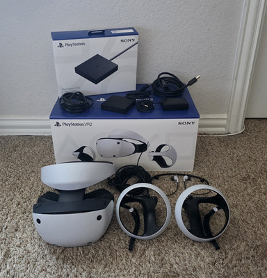 Sony PlayStation VR2 Headset PSVR2 PS5 VR Bundle with PC Adapter OLED Boxed
