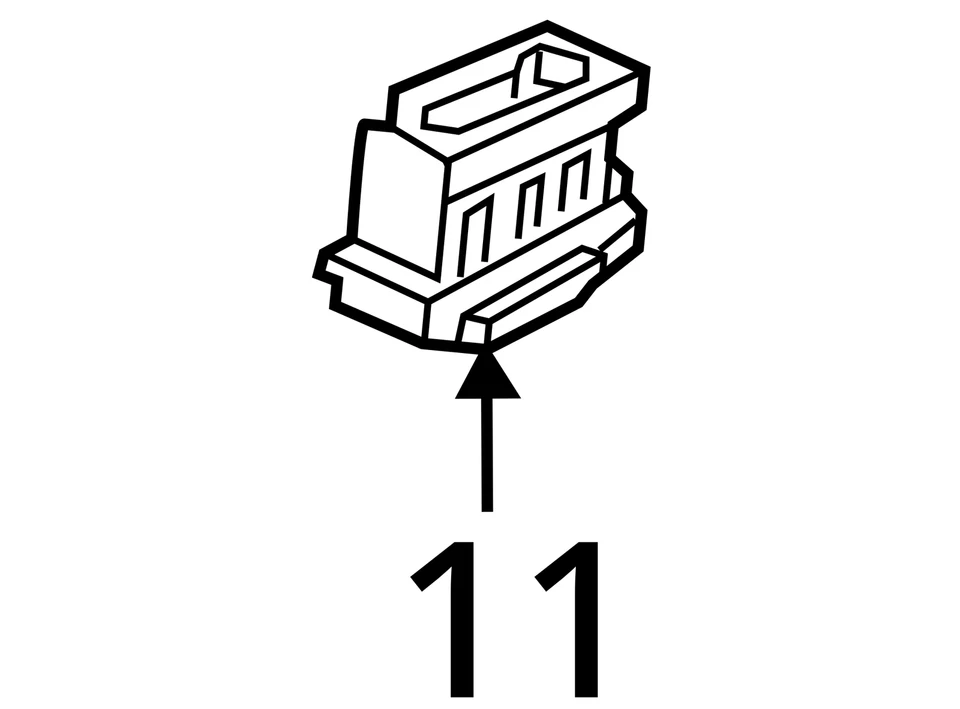 2003 Mercedes-Benz C320 DIAGNOSTIC TEST CONNECTOR 2025402373 - Image 4 of 4
