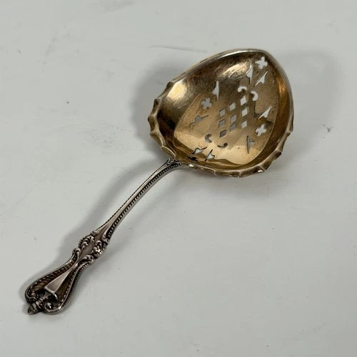 Towle Old Colonial Sterling Silver 925 Pierced Almond Nut Spoon 4.5in - 19 Grams