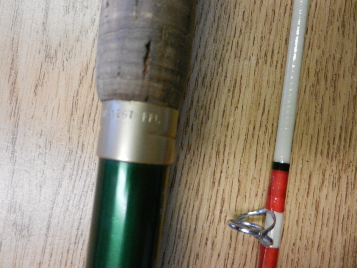 Vintage Shakespeare Wonderod Spin Fishing Rod 1267-FFL 7' 2 Piece