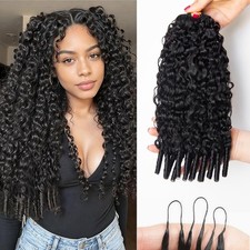 KRN Feather Crochet Human Hair for Women, 60g 20 Inch 12A Brazilian Virgin