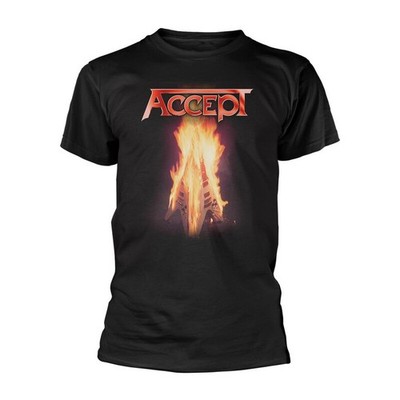 Accept T-Shirt Herren Flying V schwarz Band-Merch, Bands 100% Baumwolle