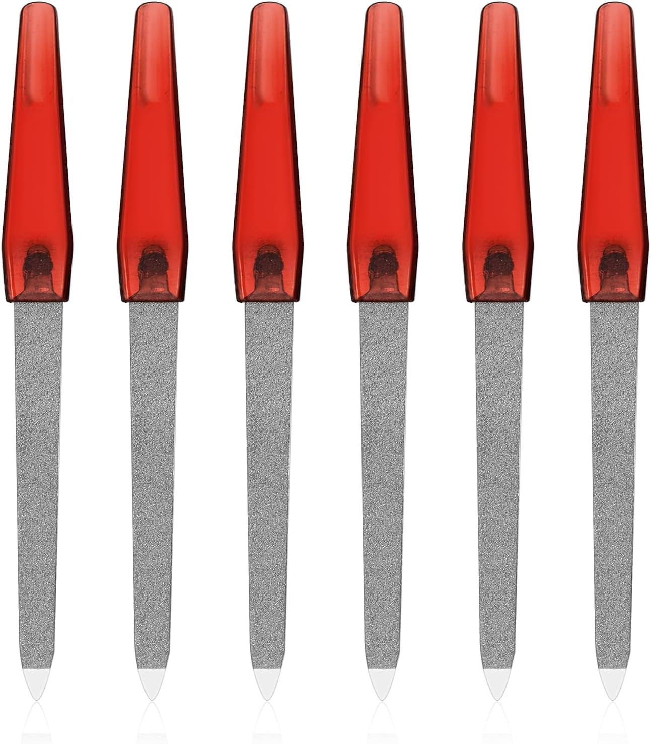 Pointed Stainless Steel Metal Fingers File Diamond Non Slip
