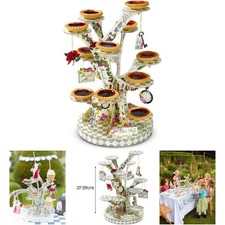 Alice's Wonderland Cupcake Cake Stand Mad Hatter Tea Party Reusable