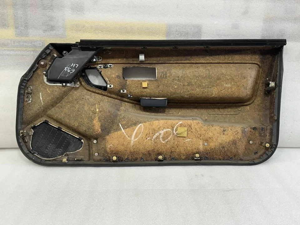 1990 1991 1992 1993 ACURA INTEGRA HATCHBACK DRIVER DOOR TRIM PANEL BLUE POWER - Image 4 of 4