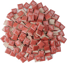 300G Mosaic Glass Pieces,12Mm Square Shapes Ceramic Mosaic Tiles, 200Pieces Glaz