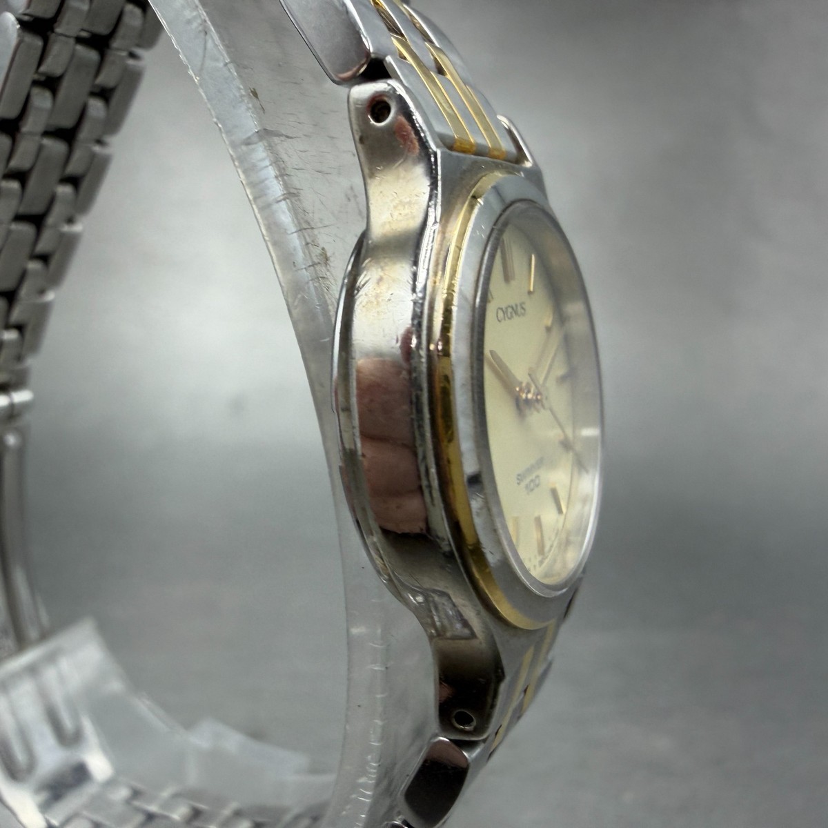 Orient Cygnus Swimmer 100 Watch Women 23mm Champagne Dial Two Tone