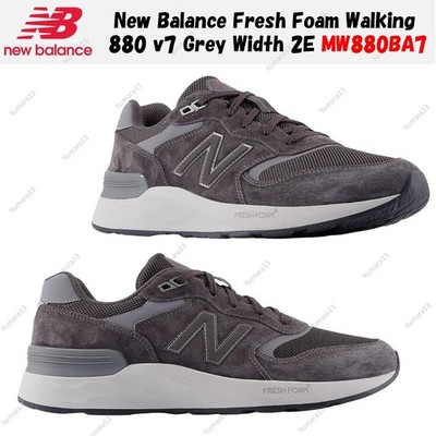 New Balance Fresh Foam Walking 880 v7 Grey Width 2E MW880BA7 Men's