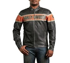 Giacca Motociclista Harley Davidson Victory Lane Doppia Ton Slim Fit Pelle