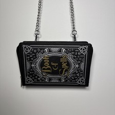 SPIRIT HALLOWEEN Book of Spells Crossbody Bag Shoulder Bag Purse W/ Chain Strap