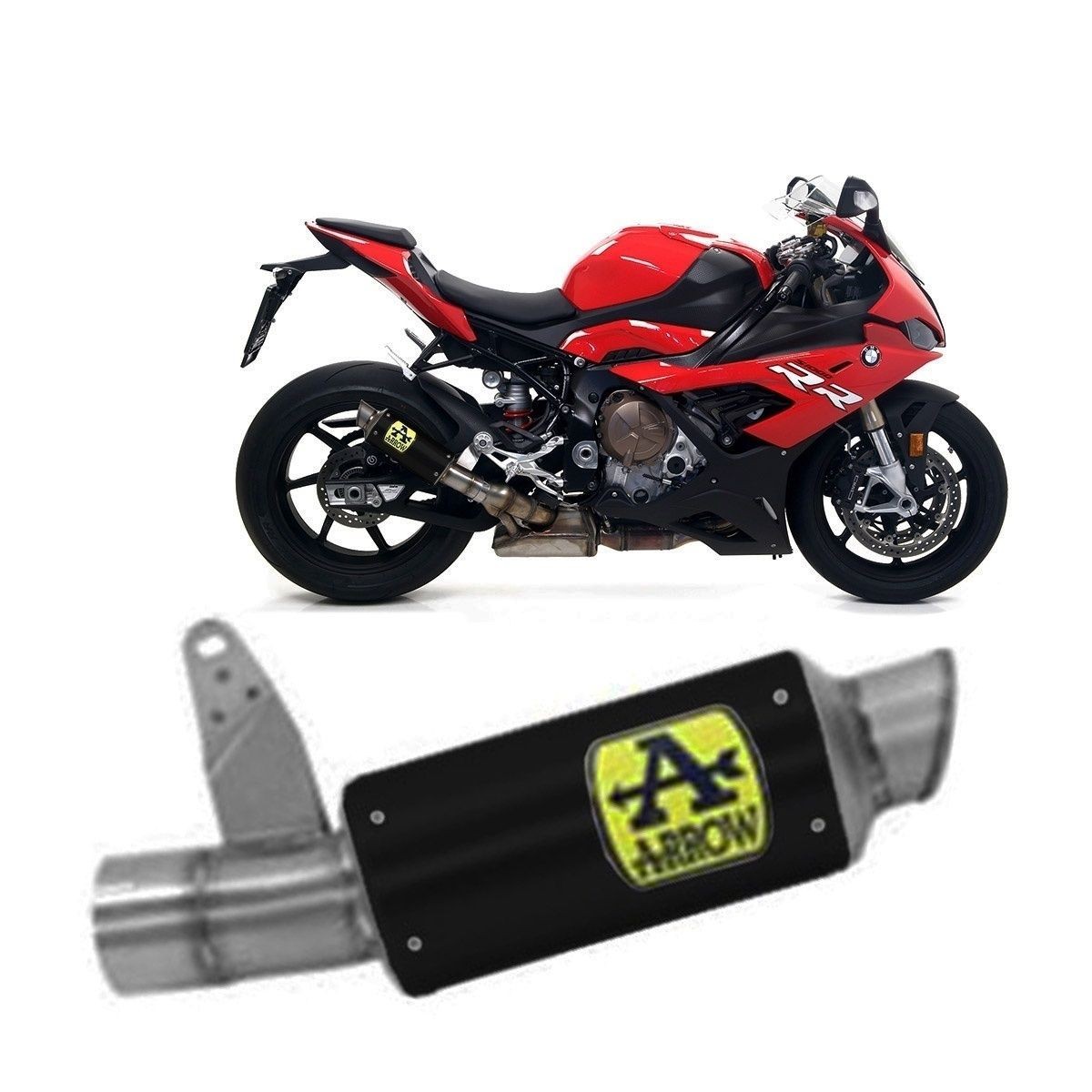 Exhaust Arrow Approved Gp2 Nichrom Black BMW S 1000 RR 2019 > 2024