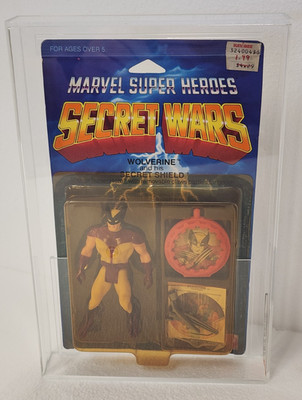 AFA 75+ Y-EX 1984 Secret Wars Wolverine Silver Claws Mattel MARVEL Figure MOC W1